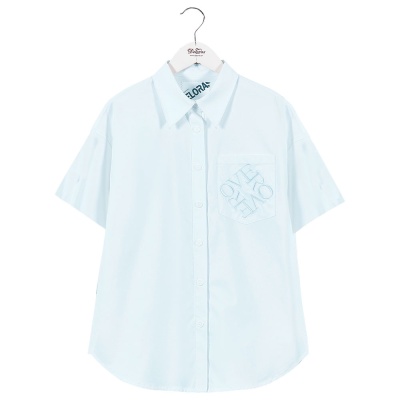 Блузка школьная Deloras 63818CS голубая